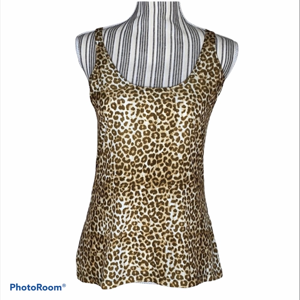 Kardashian Kollection animal print tank XS